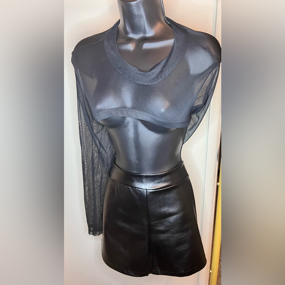 NWT Vegan Leather Plus Size Shorts